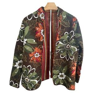 Floral Multicolor Women's Jacket